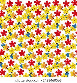 Abstract floral pattern bright colors, background vector illustration modern art design Seamless pattern set Simple design for of textile.