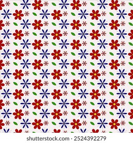 Patrón floral Abstractas colores brillantes, Ilustración vectorial de fondo diseño de arte moderno Conjunto de patrón sin fisuras Diseño simple para la industria textil.
