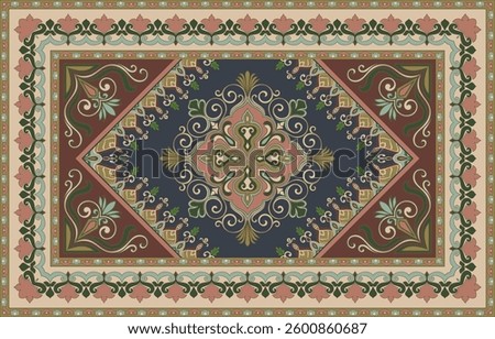 Abstract floral pattern carpet for Vasodmon carpet