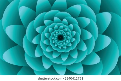 Abstract floral pattern circle motion background for your design, vector art illustration