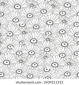 Abstract floral pattern. Coloring page for adults and children.