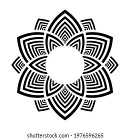 Abstraktes Blumenmuster. Dekoratives Design-Element. Vektorkunst.