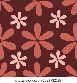 abstract floral pattern design with a combination of two colors