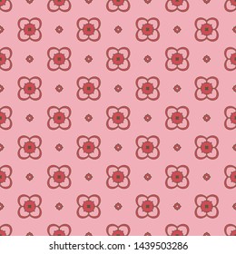 Abstract floral pattern. Design foe fabric print. Vector illustration