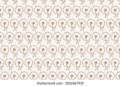 Abstract floral pattern design. Seamless vector graphic pattern for fabric, wallpaper, packaging and other multiple usage 