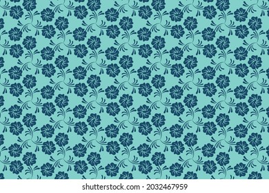 Resumen de diseño de patrones florales. Patrón gráfico vectorial transparente para tela, papel tapiz, embalaje y otros usos múltiples 