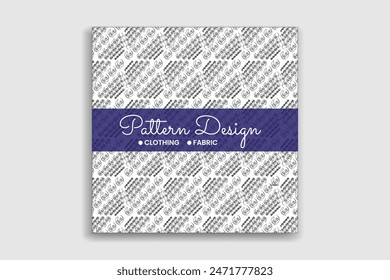 abstract floral pattern design template