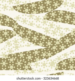Abstract floral pattern, dot, seamless vector background.