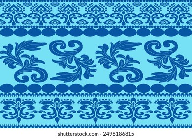 The abstract floral pattern of the ethnic design fabric is ideal for decorating items such as pillows or bags. Adds brightness and character to a space Can be used for both fashion and home decoration