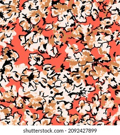 abstract floral pattern, flower design perfect for scarves, dresses and textile fabrics