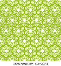 Abstract floral pattern. Geometric flowers in seamless vector pattern.