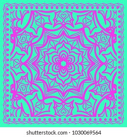 Abstract floral pattern. geometry, mandala design. vector illustration. for invitation, bridal, wedding, wallpaper