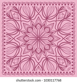 Abstract floral pattern. geometry, mandala design. vector illustration. for invitation, bridal, wedding, wallpaper