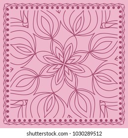 Abstract floral pattern. geometry, mandala design. vector illustration. for invitation, bridal, wedding, wallpaper