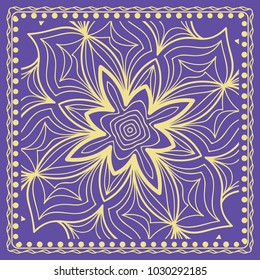 Abstract floral pattern. geometry, mandala design. vector illustration. for invitation, bridal, wedding, wallpaper