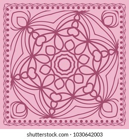 Abstract floral pattern. geometry, mandala design. vector illustration. for invitation, bridal, wedding, wallpaper