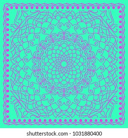 Abstract floral pattern. geometry, mandala design. vector illustration. for invitation, bridal, wedding, wallpaper