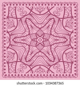 Abstract floral pattern. geometry, mandala design. vector illustration. for invitation, bridal, wedding, wallpaper