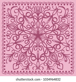 Abstract floral pattern. geometry, mandala design. vector illustration. for invitation, bridal, wedding, wallpaper