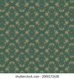 Resumen de patrones florales en tonos verdes y marrones. Textura de papel tapiz.