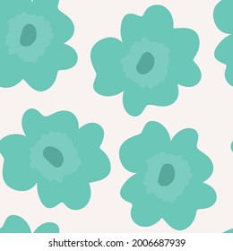 Abstract floral pattern, hand-painted beautiful flowers. Seamless background. Children's illustration for print, interior. bright flowers. Nature. Vector illustration.