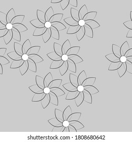 abstract floral pattern minimalism. vector illustration.seamless pattern