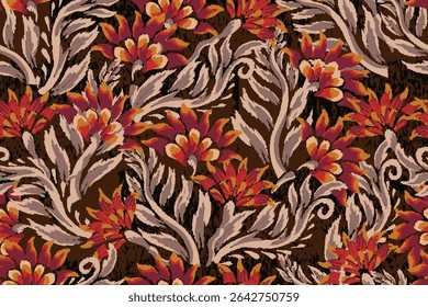 Patrón floral abstracto o motivo abstracto
