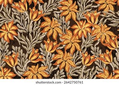 abstract floral pattern or abstract motif