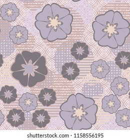 Abstract floral pattern. Multicolor texture with the inclusion of various elements.