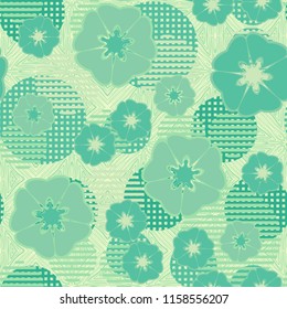 Abstract floral pattern. Multicolor texture with the inclusion of various elements.