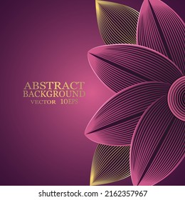 Resumen de patrón floral sobre fondo rosa oscuro.