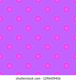 Abstract floral pattern on the violet background