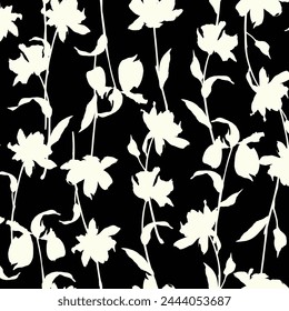 Abstract floral pattern perfect for textile design,