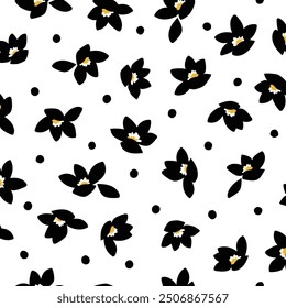 Abstract floral pattern perfect for textile design,