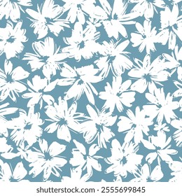 Abstract floral pattern perfect for textile design,