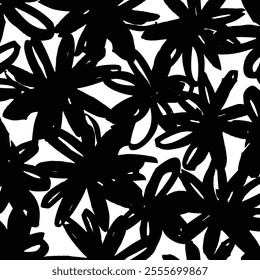 Abstract floral pattern perfect for textile design,