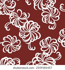 Abstract floral pattern perfect for textile design,