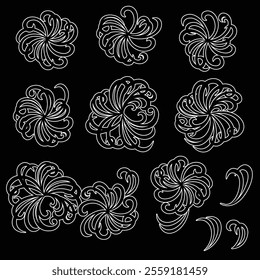Abstract floral pattern perfect for textile design,