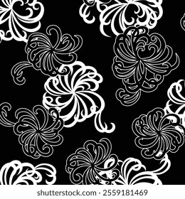 Abstract floral pattern perfect for textile design,