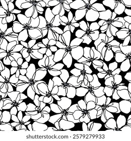 Abstract floral pattern perfect for textile design,