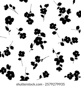 Abstract floral pattern perfect for textile design,