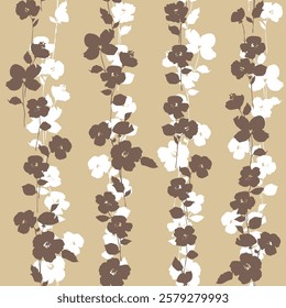 Abstract floral pattern perfect for textile design,