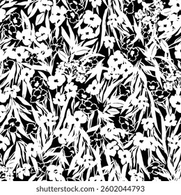 Abstract floral pattern perfect for textile design,