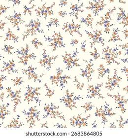 Abstract floral pattern perfect for textile design,