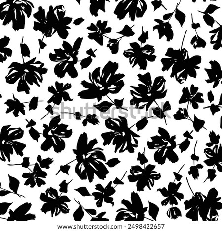 Abstract floral pattern perfect for textile design,