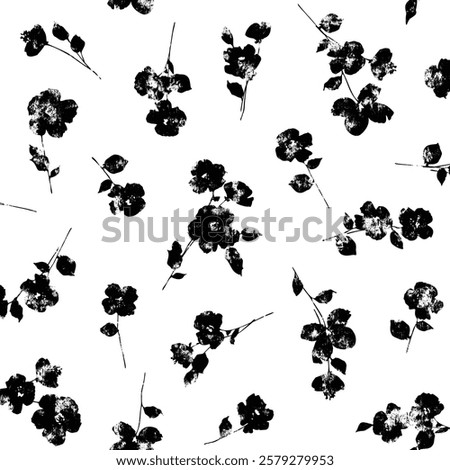Abstract floral pattern perfect for textile design,