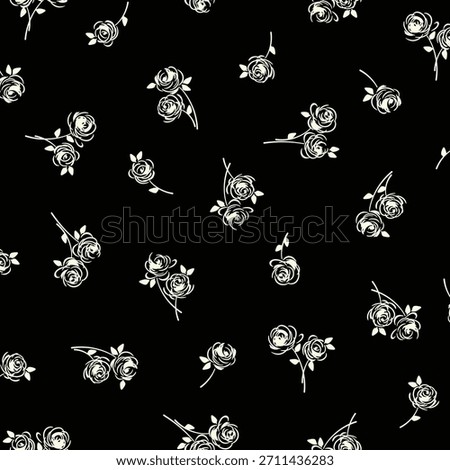 Abstract floral pattern perfect for textile design,