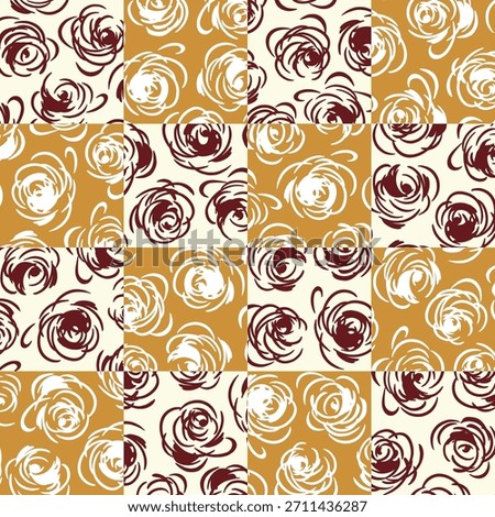 Abstract floral pattern perfect for textile design,