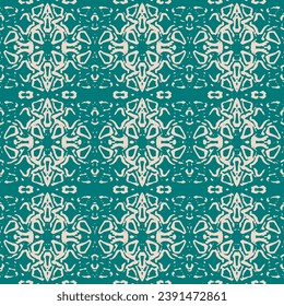 Abstract floral pattern seamless background cute small flowers motif.  Patchwork tiles. Hexagon pattern