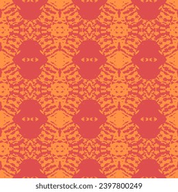 Abstract floral pattern seamless background cute small flowers motif.  Hand drawn seamless abstract pattern from tiles.